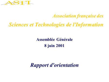 Association française des Sciences et Technologies de l'Information