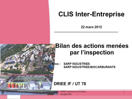 CLIS Inter-Entreprise 22 mars 2012