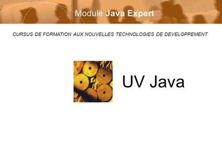 CURSUS DE FORMATION AUX NOUVELLES TECHNOLOGIES DE DEVELOPPEMENT UV Java DSI ETUDES Module Java Expert.