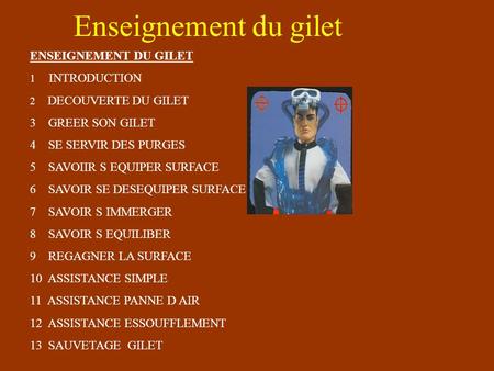 Enseignement du gilet ENSEIGNEMENT DU GILET 3 GREER SON GILET