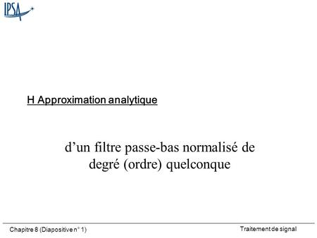 H Approximation analytique