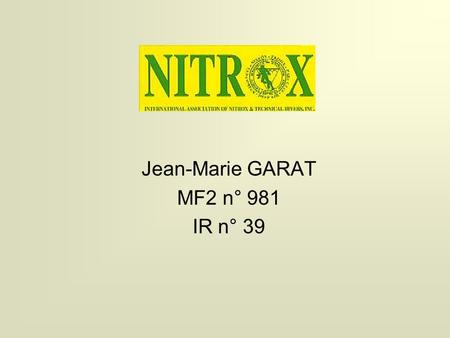 Jean-Marie GARAT MF2 n° 981 IR n° 39