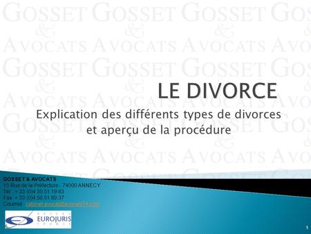Explication des différents types de divorces et aperçu de la procédure