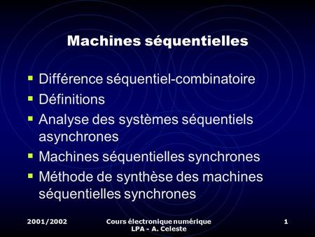 Machines séquentielles