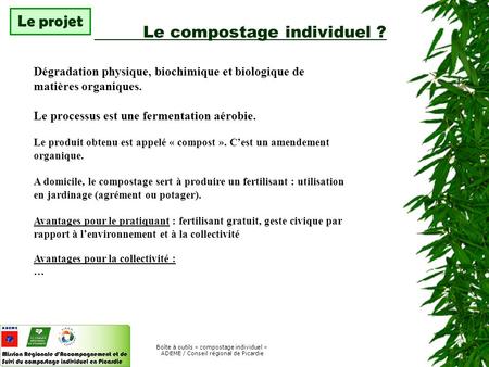 Le compostage individuel ?