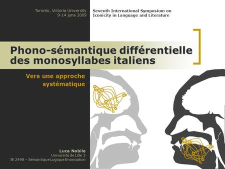 Phono-sémantique différentielle des monosyllabes italiens