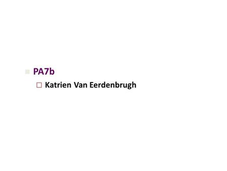 PA7b Katrien Van Eerdenbrugh. Cartes des zones inondables & cartes des risques dinondation Discussion sur la coordination des rivières transfrontalières.