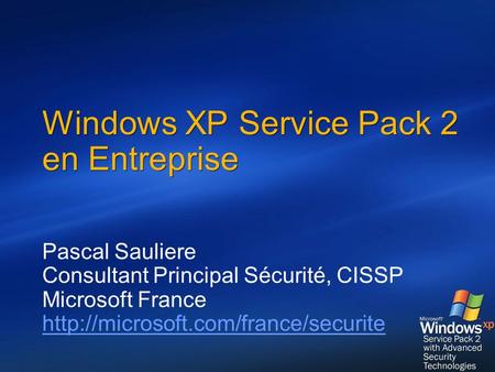 Windows XP Service Pack 2 en Entreprise