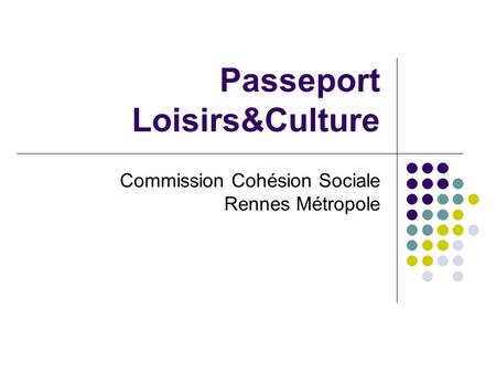 Passeport Loisirs&Culture