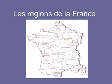 Les régions de la France