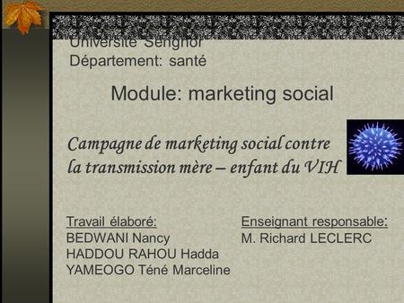 Module: marketing social