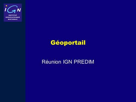 Géoportail Réunion IGN PREDIM.