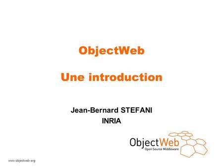 ObjectWeb Une introduction