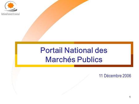 Portail National des Marchés Publics