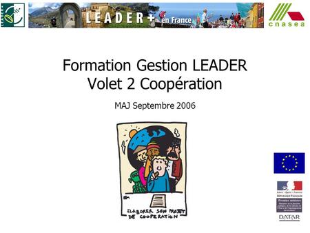 Formation Gestion LEADER Volet 2 Coopération