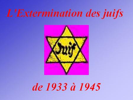 30 janvier janvier 1933 Il décide de mettre en place une politique anti-juive.