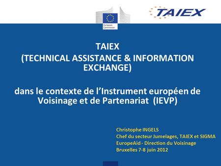 (TECHNICAL ASSISTANCE & INFORMATION EXCHANGE)