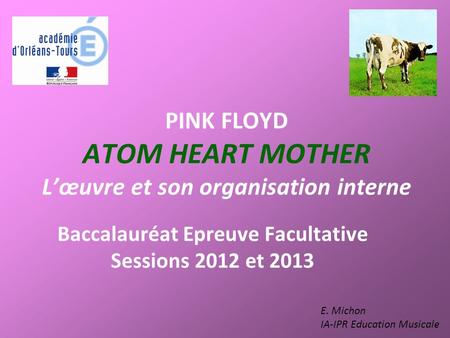 PINK FLOYD ATOM HEART MOTHER L’œuvre et son organisation interne