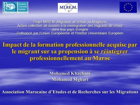 Association Marocaine d’Etudes et de Recherches sur les Migrations