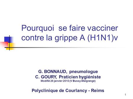 Pourquoi se faire vacciner contre la grippe A (H1N1)v