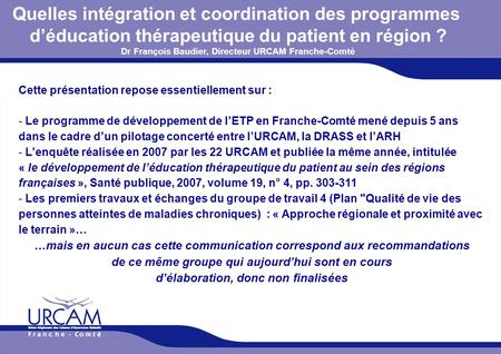 Quelles intégration et coordination des programmes