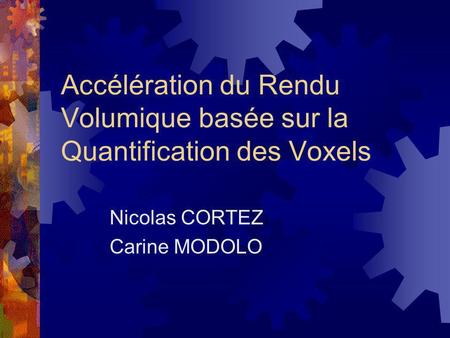 Accélération du Rendu Volumique basée sur la Quantification des Voxels