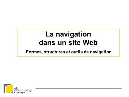 La navigation dans un site Web