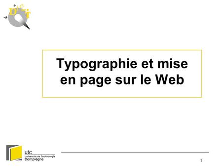 Typographie et mise en page sur le Web