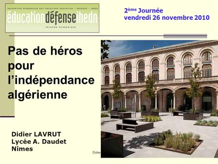 Didier Lavrut Lycée Daudet Nîmes