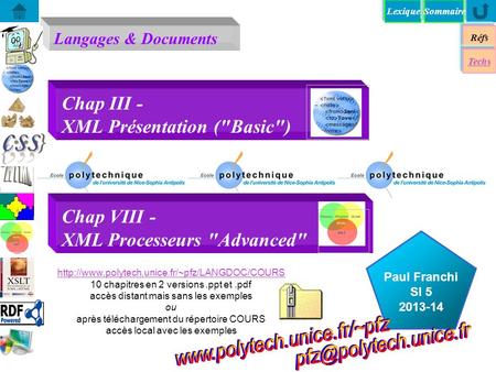 Chap III - XML Présentation (Basic)