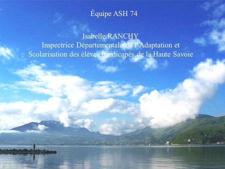 Équipe ASH 74 Isabelle RANCHY