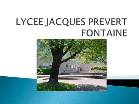 LYCEE JACQUES PREVERT FONTAINE