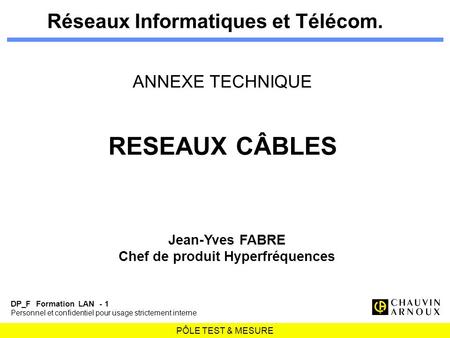 Réseaux Informatiques et Télécom.