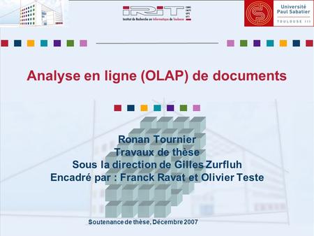Analyse en ligne (OLAP) de documents