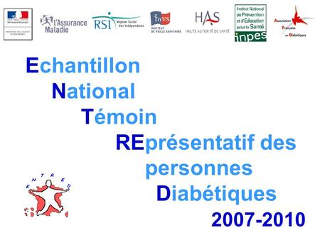 Echantillon   	National Témoin  			REprésentatif des personnes Diabétiques