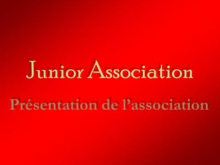 Junior Association Présentation de lassociation. Le concept : Agir en commençant par reconnaître que linsertion des jeunes passe par leur possibilité