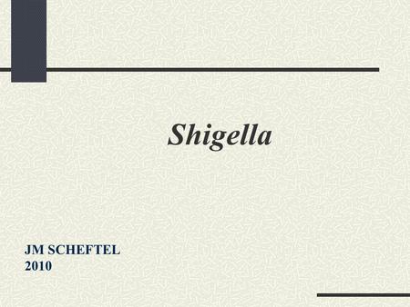 Shigella JM SCHEFTEL 2010.