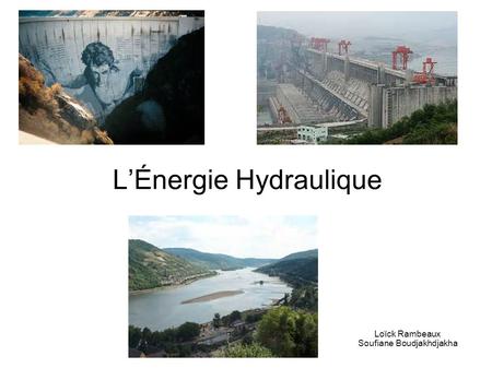 L’Énergie Hydraulique