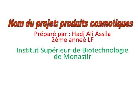 Institut Supérieur de Biotechnologie de Monastir