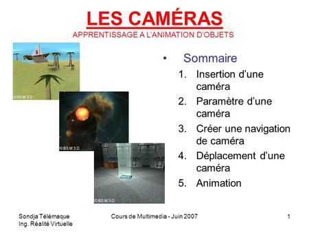 Cours de Multimedia - Juin 2007