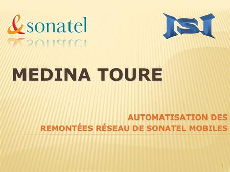 AUTOMATISATION DES REMONTÉES RÉSEAU DE SONATEL MOBILES