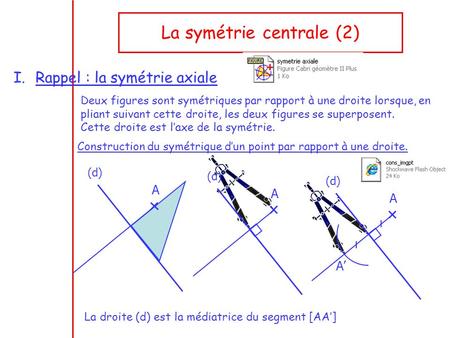 La symétrie centrale (2)