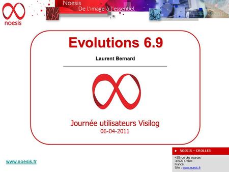 Evolutions 6.9 DEVELOPPEMENTS SPECIFIQUES Harold Phelippeau