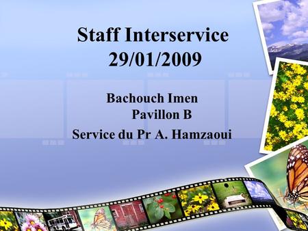 Bachouch Imen Pavillon B Service du Pr A. Hamzaoui