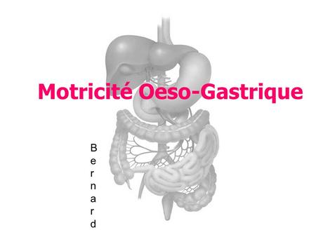 Motricité Oeso-Gastrique