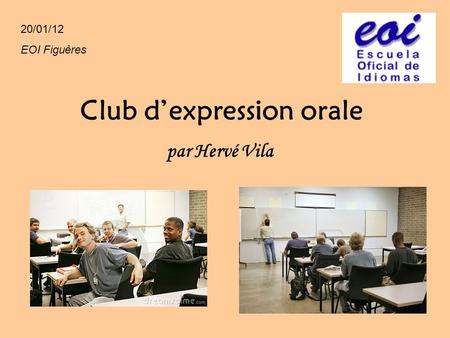 Club d’expression orale
