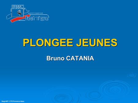 PLONGEE JEUNES Bruno CATANIA.