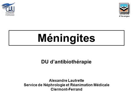 Service de Néphrologie et Réanimation Médicale