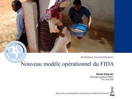 Nouveau modèle opérationnel du FIDA