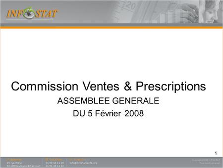 Commission Ventes & Prescriptions
